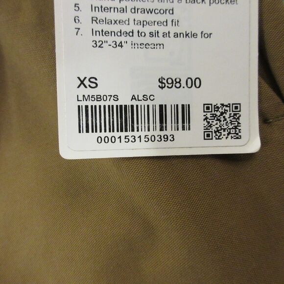 Lululemon‎ ABC Light Utilitech Pull On Pant Mens XS Relaxed Fit Ochre M5B07S NEW - Picture 4 of 11